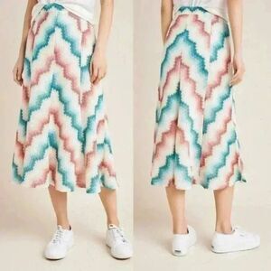 Anthropologie Maeve Maria Chevron Sweater Skirt Size XS